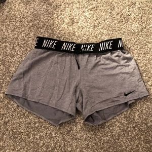 Gray Nike shorts